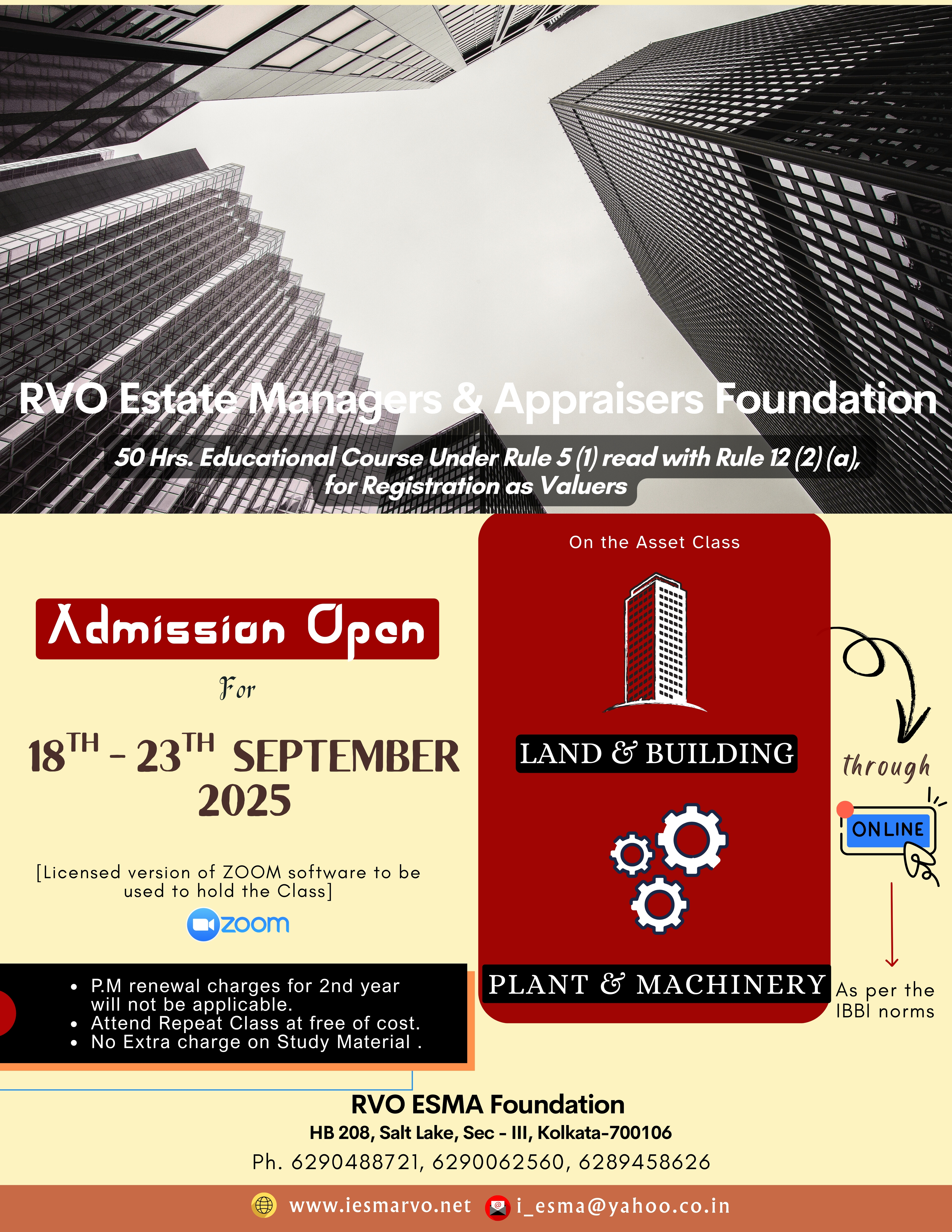 Admission for September 2025